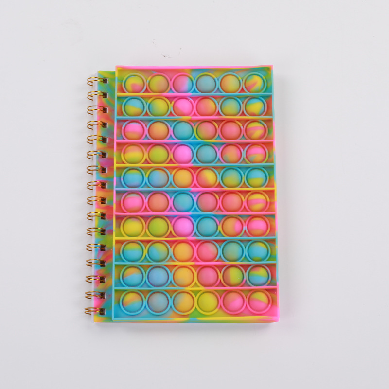 Picture of Rodent pioneer A5 Notebook silicone cartoon coil hand account spot notebook Rainbow Bubble music notepad
