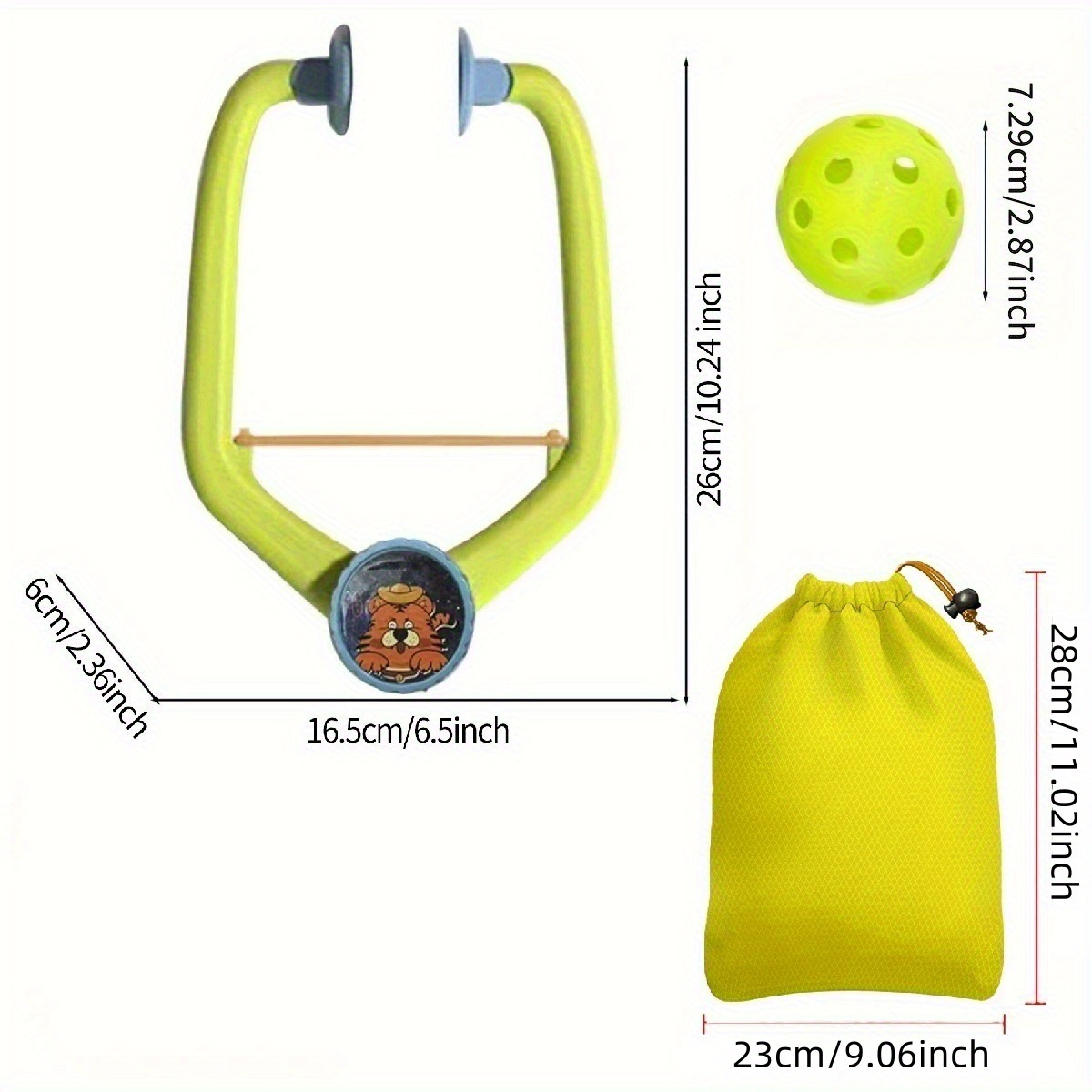 Hanging Pickleball Trainer Continuously Rebounds to Enhance Reaction Time, Hand-Eye Coordination Ability, Universal for Indoor and Outdoor Use