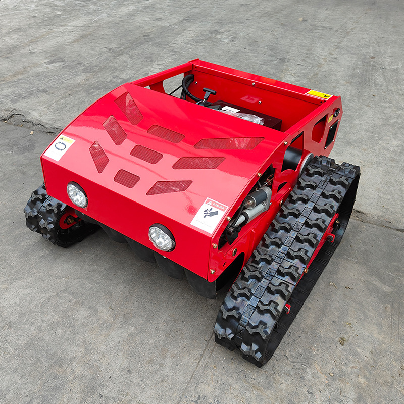 Orchard Hillside Lawn Weed Trimming Automatic Remote Control Crawler Mower Electric Small Weeding Machine