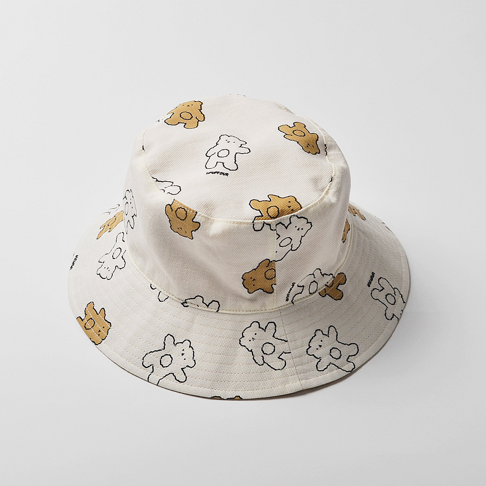 moinmlon Spring and Summer Korean New Children's Sunshade Fisherman Hat Baby's Big Eave Sun Hat Baby Breathable Cotton