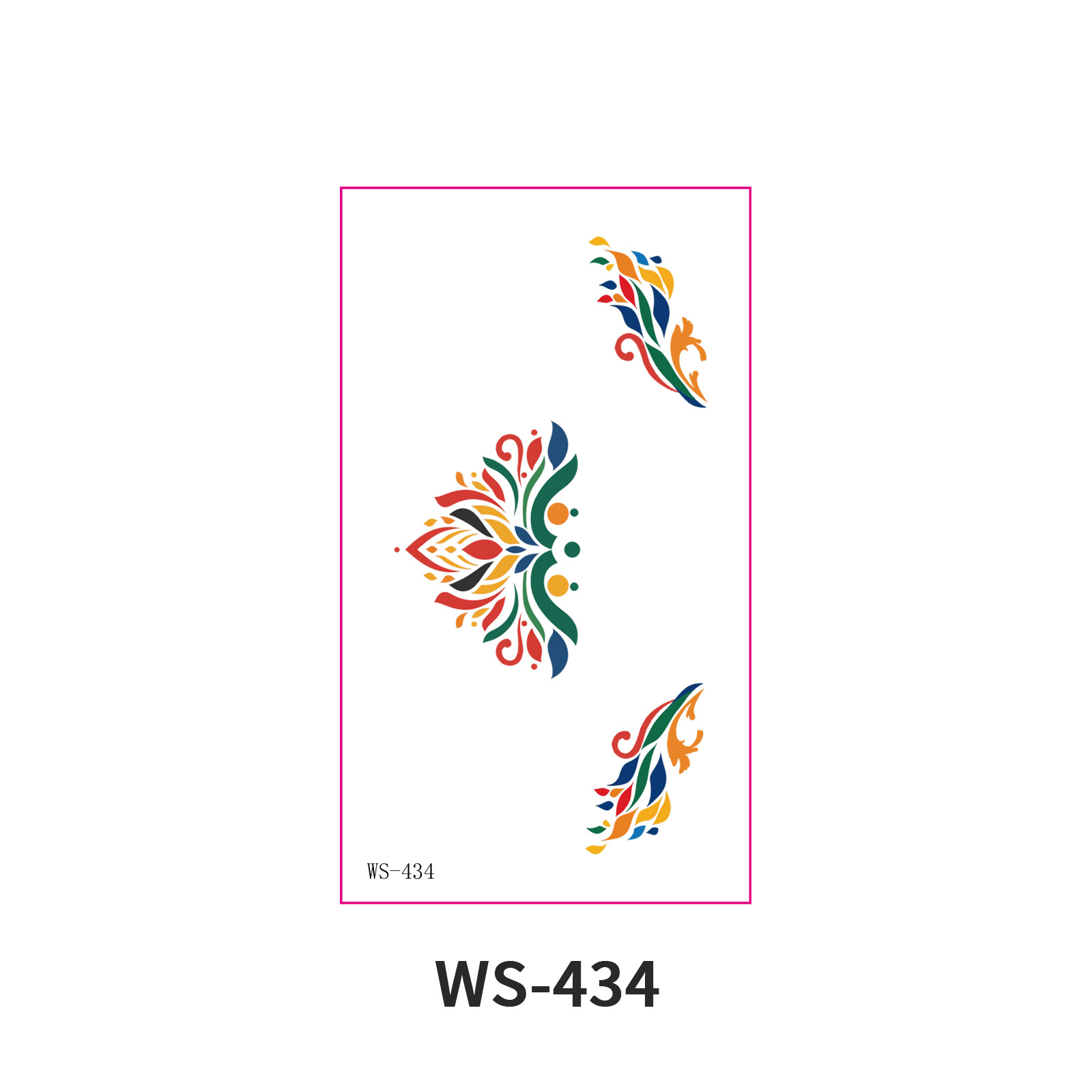 Picture of New Nezha Acrylic Face Tattoo Sticker Children's Forehead Print Eyebrow Sticker Waterproof Sweat Painted Face Sticker