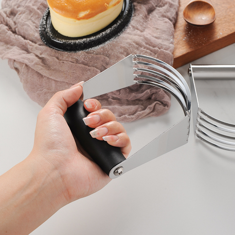 Picture of Baking Tool Stainless Steel Manual Flour Beater Mixer Slicer Dough Blender