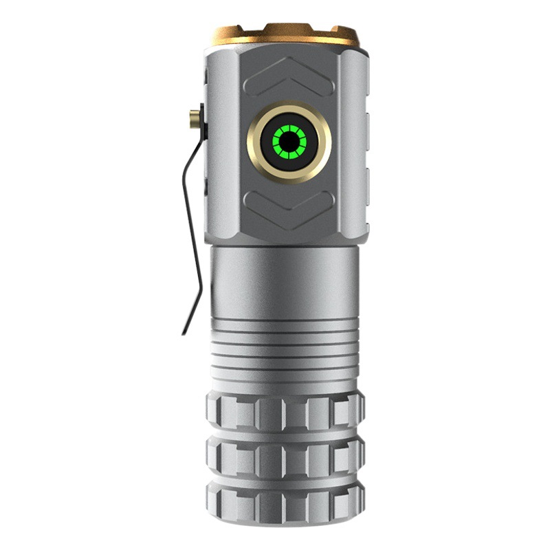 Strong Light Flashlight Super Bright Three-Eye Small Portable Typec Household 3-Wick with Magnet Mini Portable Light