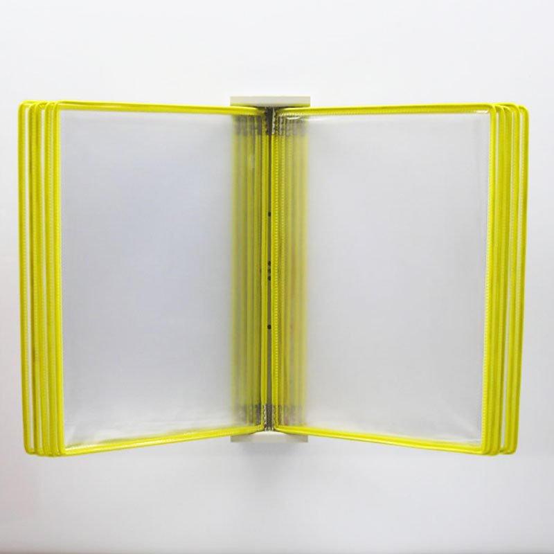Picture of 10-page page folder A4 wall-mounted display rack wall-mounted data rack standard work instruction
