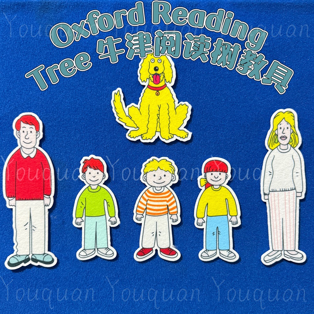 Oxford Reading Tree Picture Book Felt Teaching Aids Puppet Sticker Kindergarten Apron Drama Props