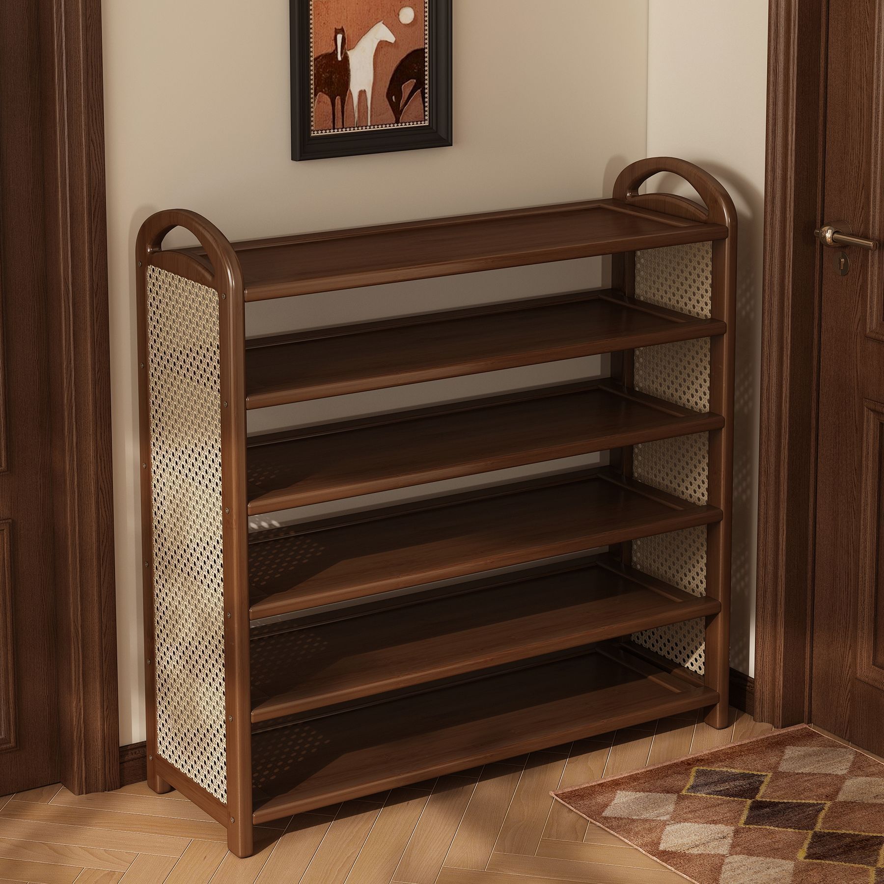 Shoe rack multi-layer household door narrow shoe cabinet entrance entrance room looks good used shoe storage rack