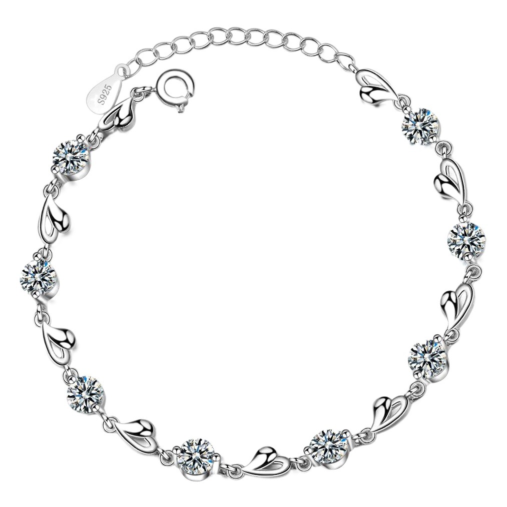 Heart-shaped Bracelet Women's Korean-style Distinctive Young Girl's Heart Instagram Style Student Mori-style Zircon Bracelet