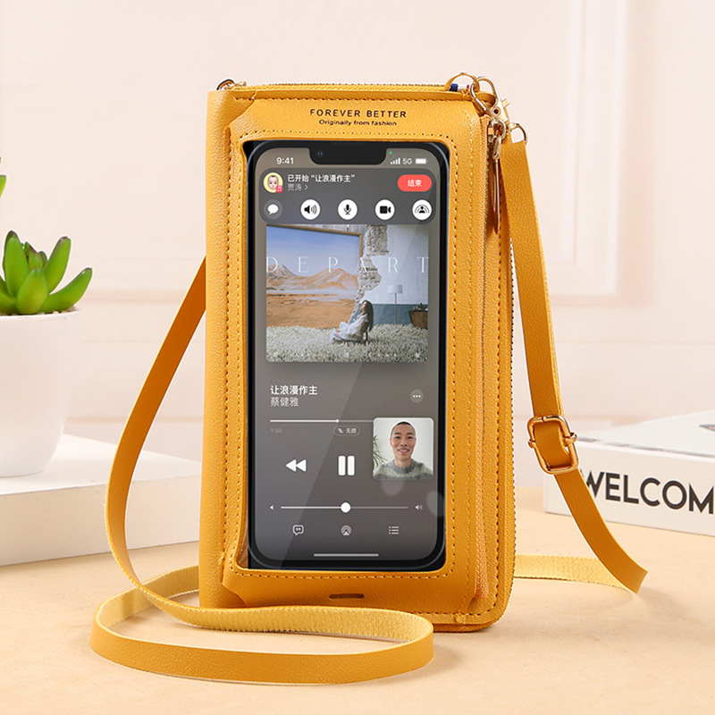 Picture of 2023 Touch Screen Phone Bag for Women, Crossbody Bag, Anti-Theft, Multi-Functional, Transparent, Fashionable Small Bag, Wallet, Phone Pouch, Anti-Drop