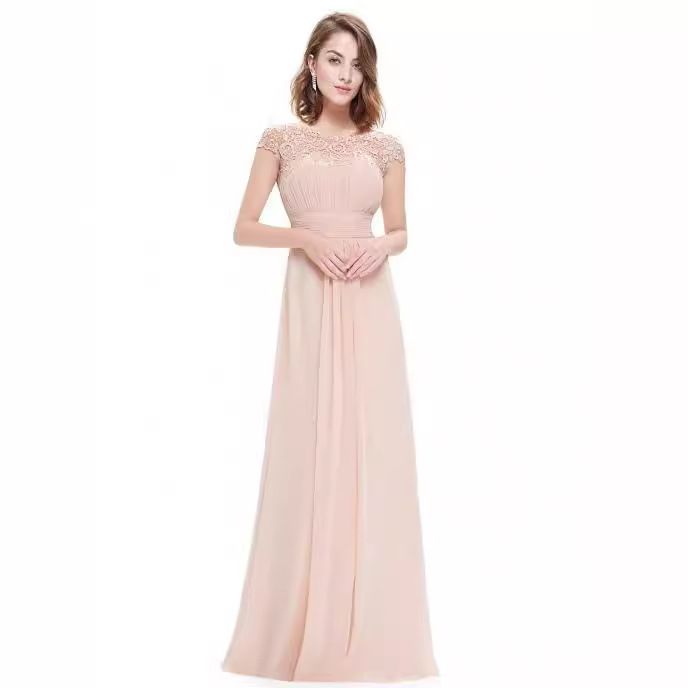 Picture of Elegant European bridesmaid dress Jane European elegant lace bridesmaid evening dress women's clothing