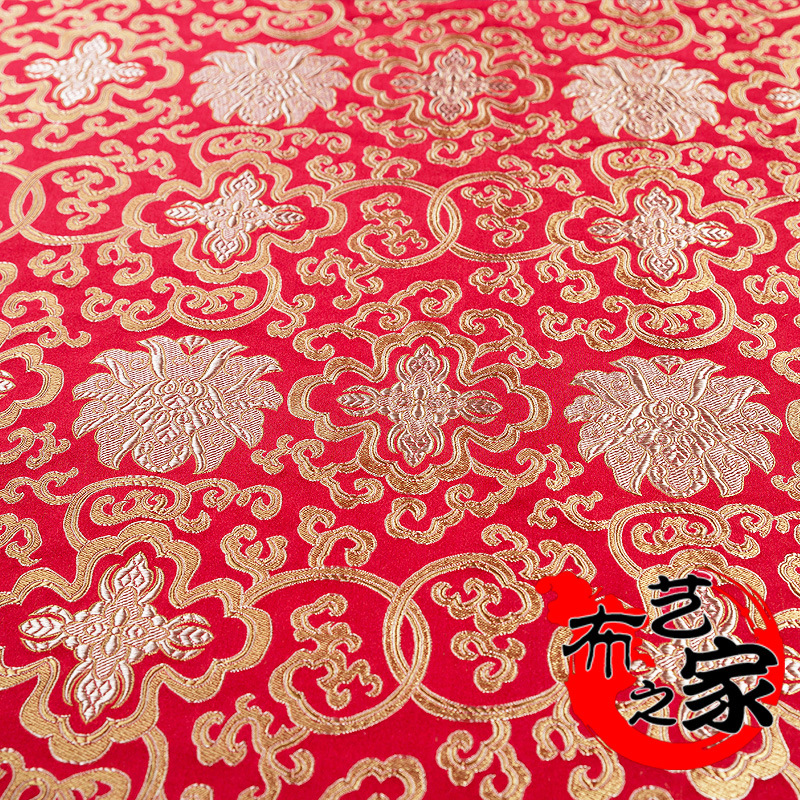 150 imitation Sanwu silk rich flower brocade mahogany furniture cushion fabric antique cheongsam fabric satin fabric