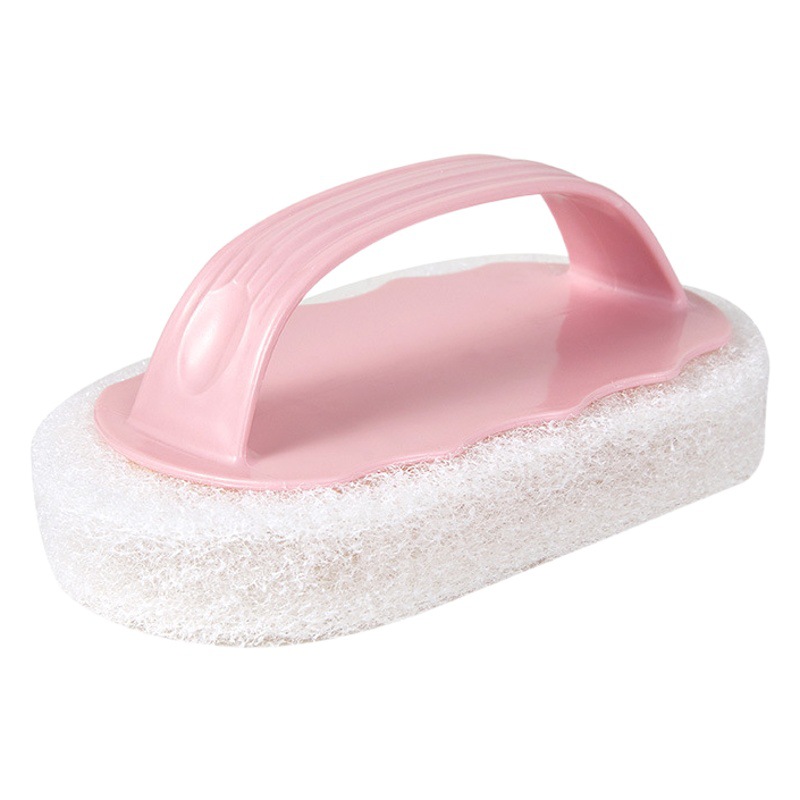 Bathtub brush with handle bathroom tile brush kitchen cleaning brush decontamination brush pot cleaning brush household sponge brush