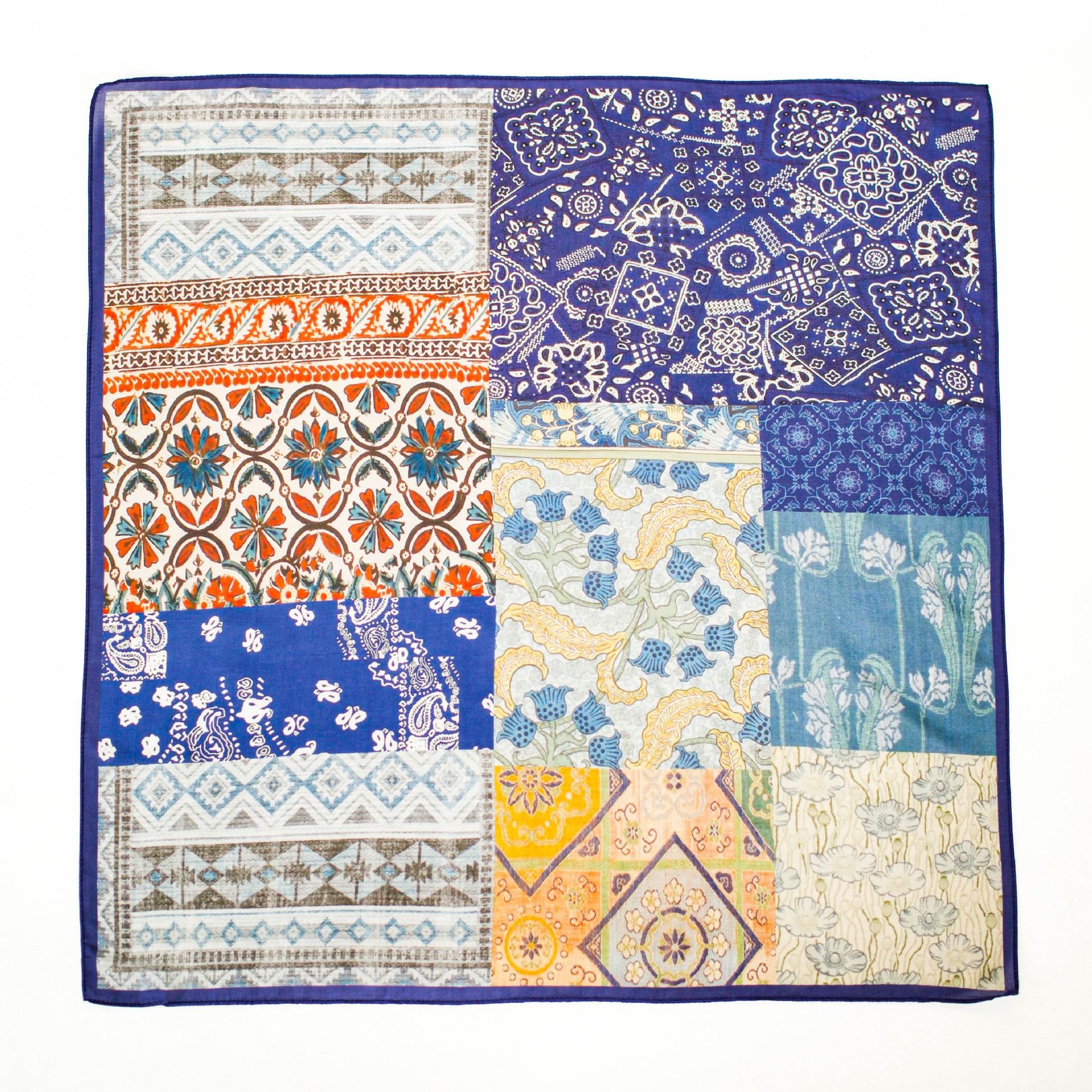 Picture of Collection New Vintage Original Artistic Mulberry Silk Silk Cotton Spinning Machine Side All-match 70 Square Scarf Elegant Shawl