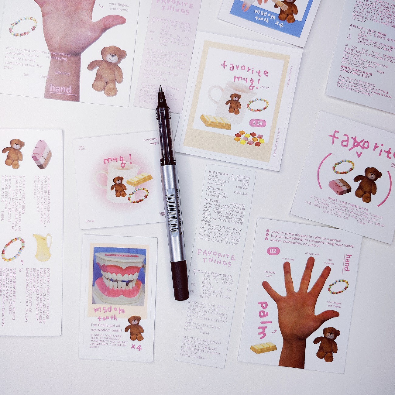 Picture of Korean Style Same Style Spot eeundorablelucy Sticker Bag Portrait Card Bag ins Style Hand Account Decoration