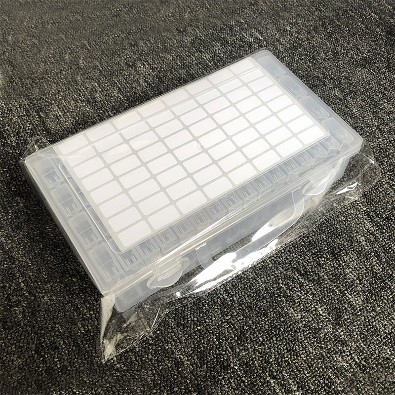 Picture of Diamond painting 64 grid storage box transparent jewelry box square diamond round point diamond box rice bead box Diamond painting tool manufacturer