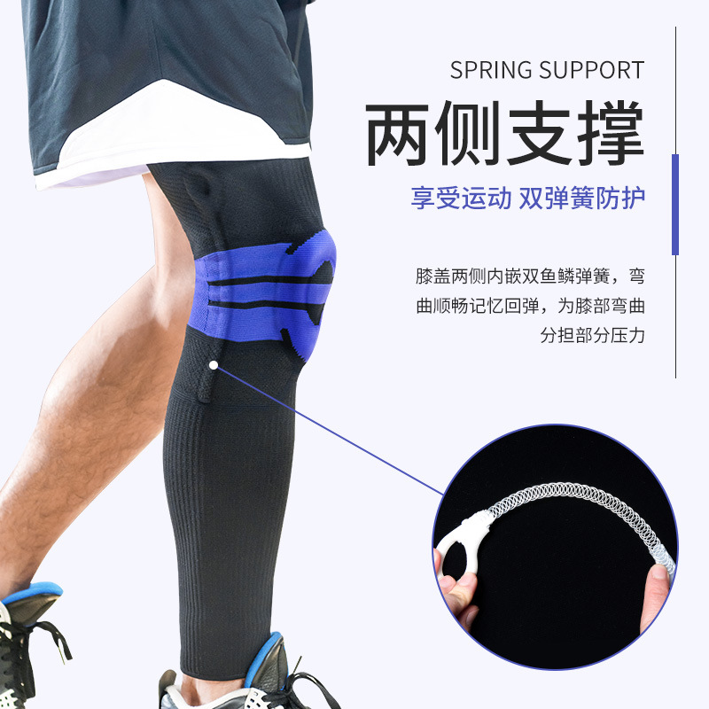 Picture of Sports Knee Cover Long Warm Compression Leg Cover Basketball Football Mountaineering Honeycomb Anti-collision Meniscus Patella Protector