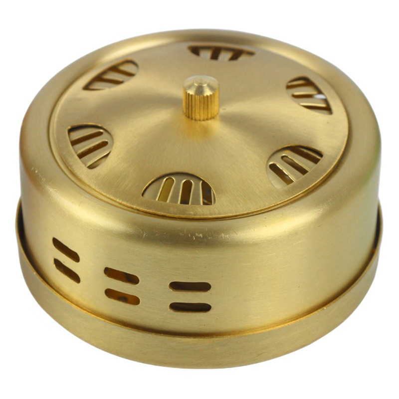 Factory Moxibustion Copper Box Thickened Porous All-copper Moxibustion Box Three-gear-controlled Portable Portable Moxibustion Warm Moxibustion Instrument Home