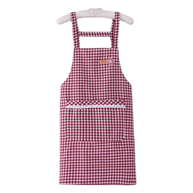 Apron cotton home fashion kitchen adult sleeveless anti-oil apron work clothes manufacturers wholesale advertising apron