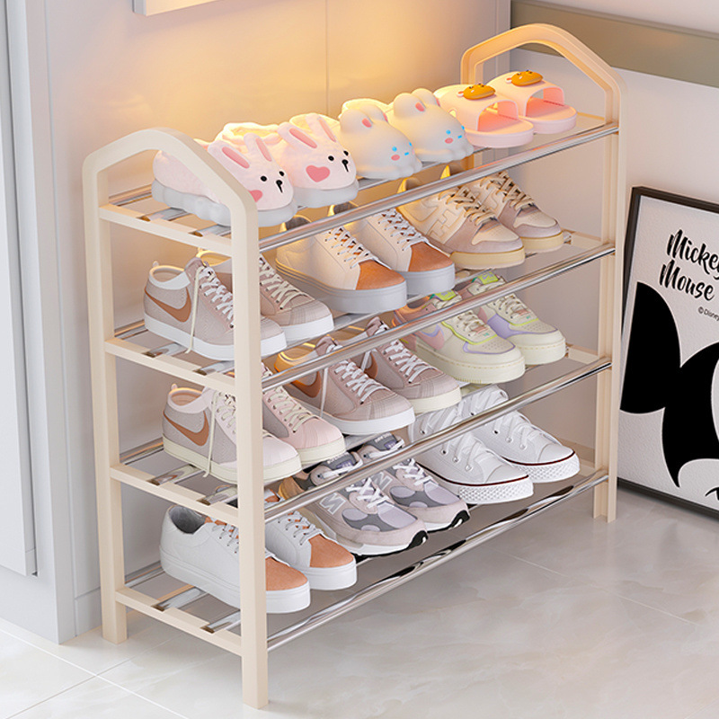Simple Multi-Layer Shoe Rack for Home Entrance Student Dormitory Storage Dust-Proof Shoe Cabinet Rental Room Storage Shelf Factory Wholesale