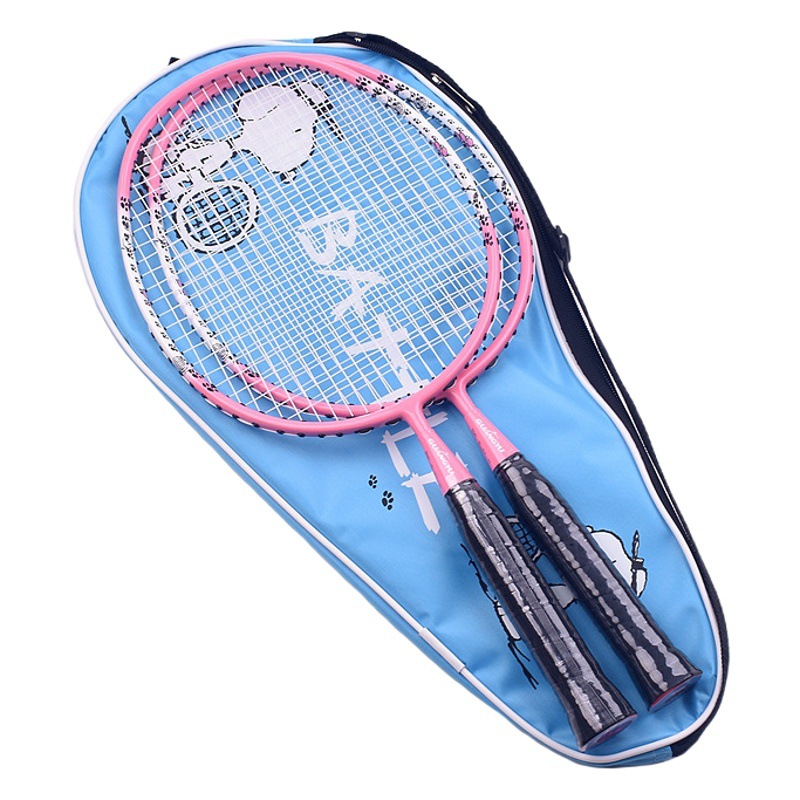 Guangyu Family Set Badminton Racket Home Entertainment Kidsren's Badminton Racket Lightweight 4U Family Training Racket Double Racket