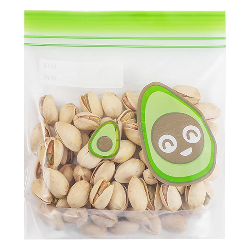 Home Xiaohui Fresh-keeping Bag Food Grade Self-sealing Bag Bottom Widened Color Densed Bag Fruit and Vegetable Densed Bag
