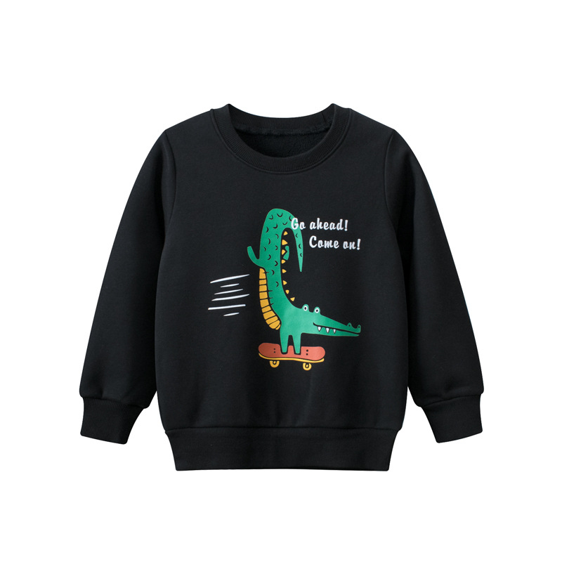 Picture of 27kids brand children's clothing autumn and winter trendy children's sweater fleece-lined baby boys' clothes cross-border supply one-piece delivery