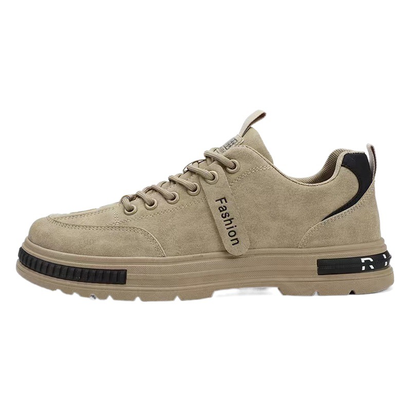 2025 Summer Work Shoes for Men, Casual Breathable Korean Style Low-Top British Style Martin Boots, Comfortable and Versatile, Breathable and Comfortable