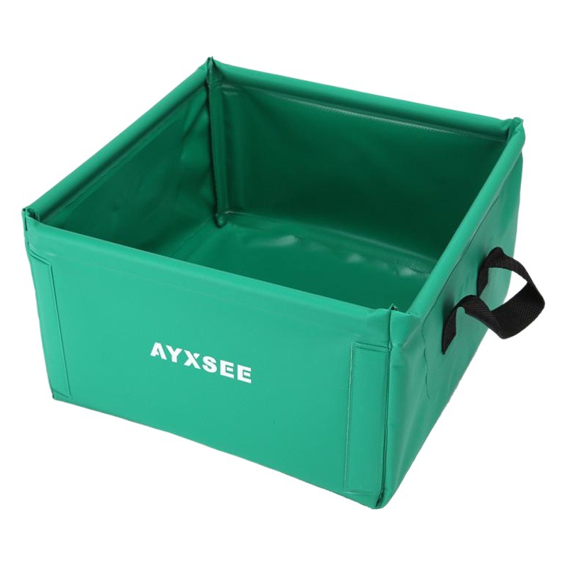 AYXSEE folding basin square basin foot basin travel waterproof camp military training fishing car wash portable