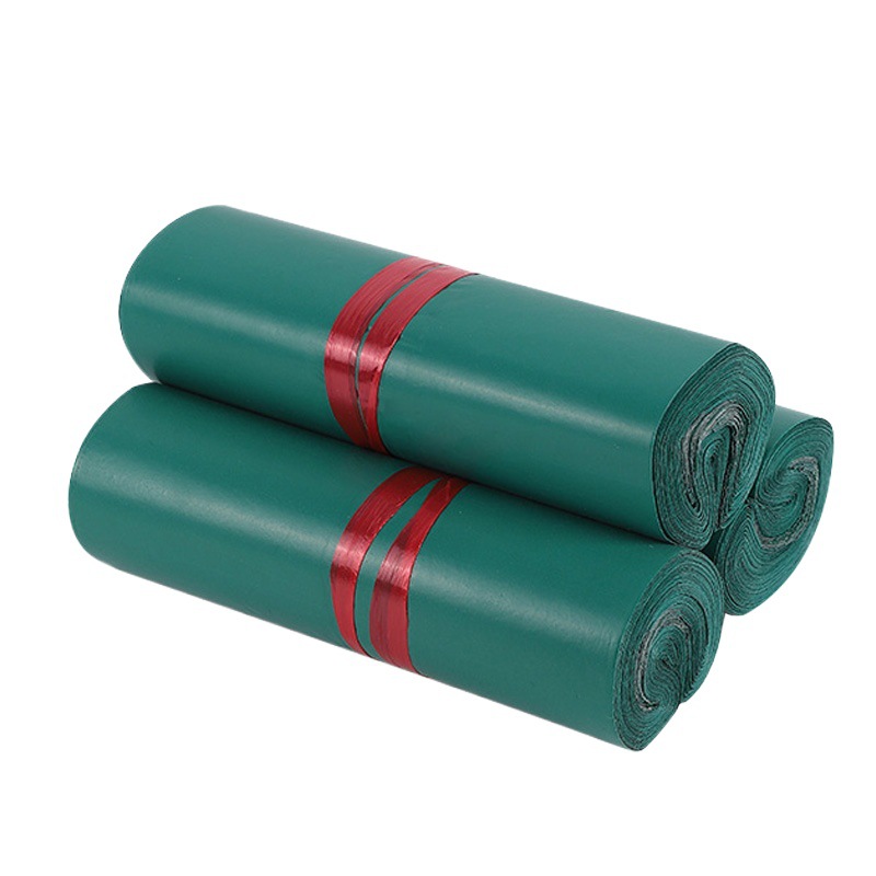 Half New Green Black Express Bag Wholesale Thickened 6080 Express Packing Bag Clothing Waterproof Black Packaging Bag
