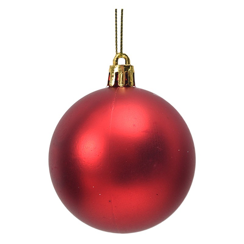 Factory direct bulk Christmas ball diameter 2/3/4/6/8cm bright matte glitter powder electroplating decorative ball pendant
