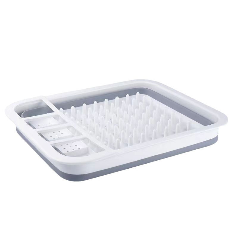 Picture of Foldable draining bowl rack new kitchen tableware storage rack multi-functional sink draining rack drying rack