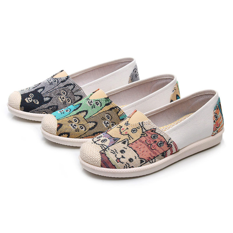 25 New Old Beijing Cloth Shoes Non-slip All-match Casual Women's Shoes Fashion Breathable Soft Bottom Fisherman Canvas Shoes