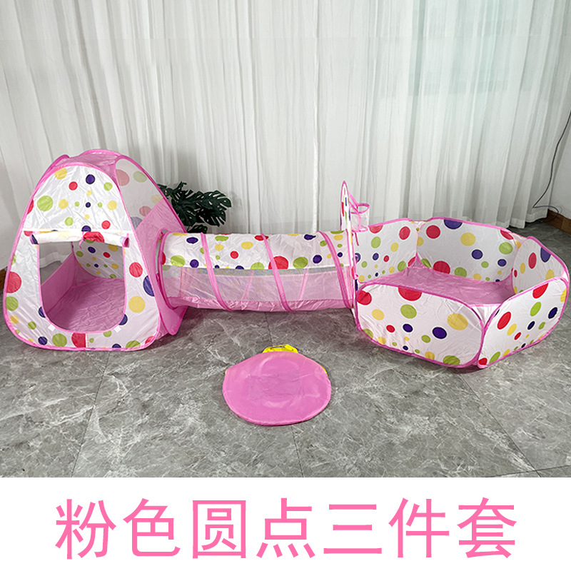 Picture of Cross-border hot sale children's tent game house indoor and outdoor three-in-one tunnel ocean ball pool fence toy wholesale