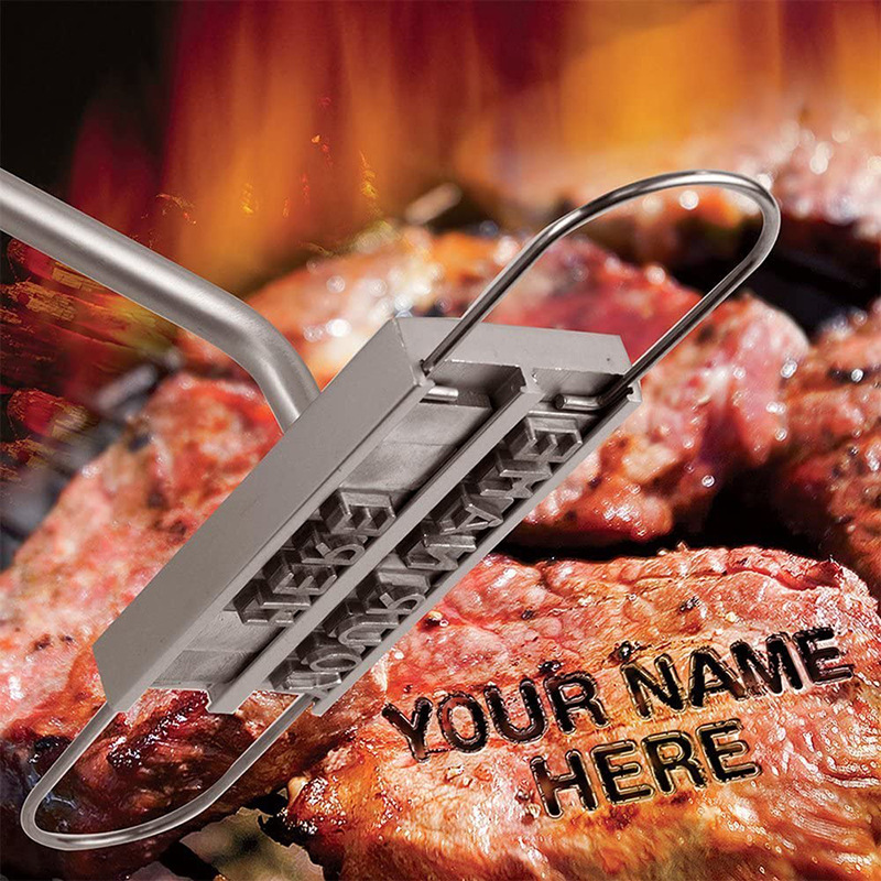Picture of Wholesale English Alphabet Fire Marking Long Handle Barbecue Barbecue Marking Household bbq Barbecue Tool Combination