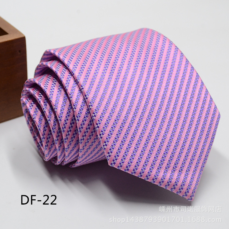 Picture of Tie business formal men's tie polyester yarn Arrow 8cm business tie