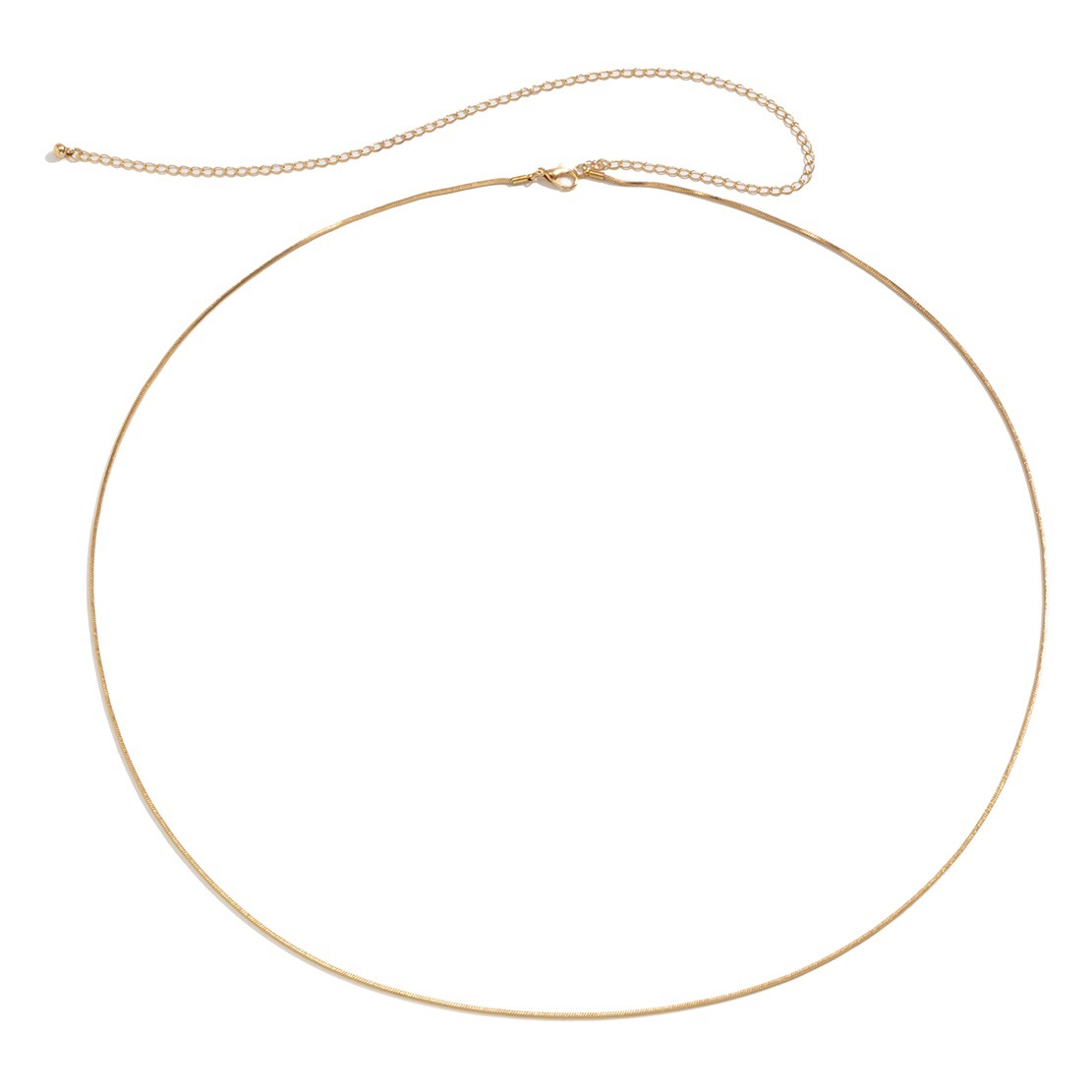 Street Fashion Single Layer Metal Waist Chain Sexy Personalized Snake Bone Chain Body Chain Europe and America Cross-border Hot Waist Chain