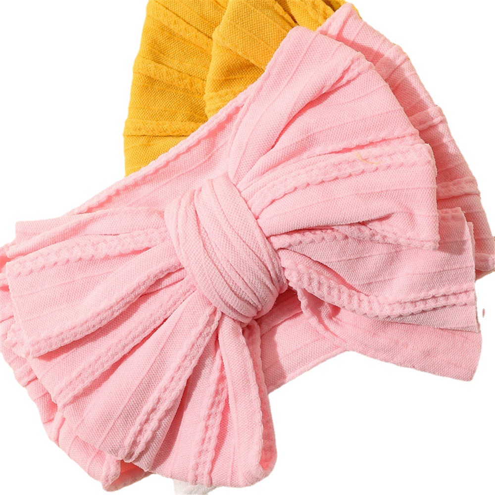 Picture of Baby Hair Band Children's Jacquard Super Stretch Headband Baby Nylon Fabric Bow Hair Accessories Set