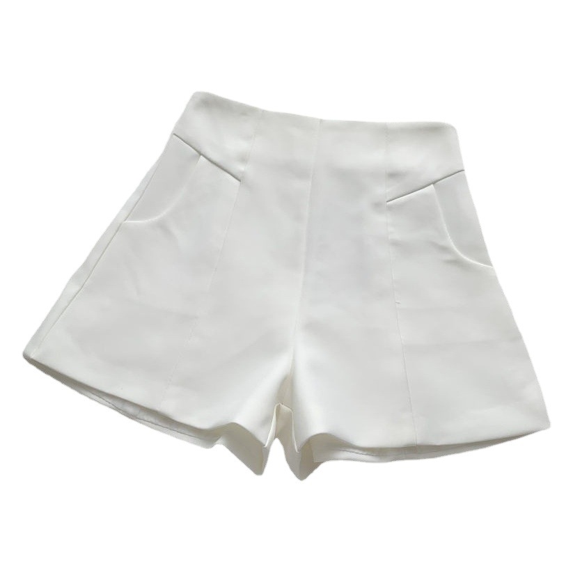Spring 2023 New Arrival Korean Style Elegant Simple All-Match High Waist Slimming Suit Shorts Women's Wide Leg Pants Casual Pants