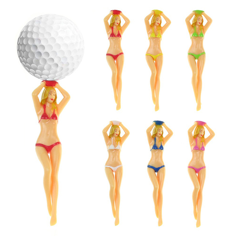 New golf Tee sexy bikini model beauty nail plastic ball nail fun fashion cross-border hot sale