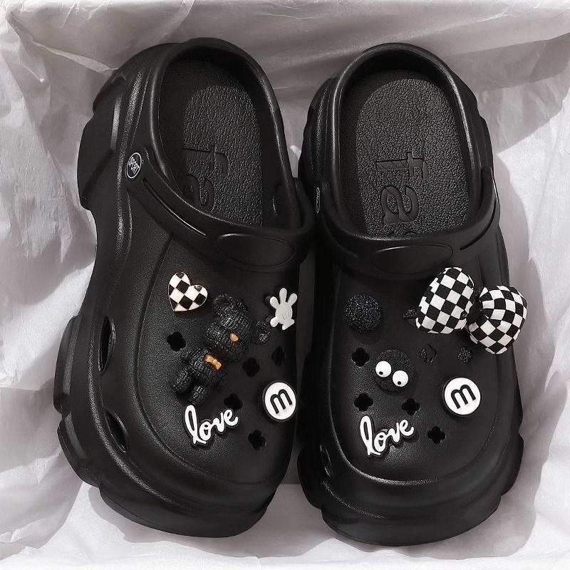 Picture of Baotou EVA hole shoes in 2025 new fashion and versatility student comfortable and casual two-wear non-slip slippers for women's summer