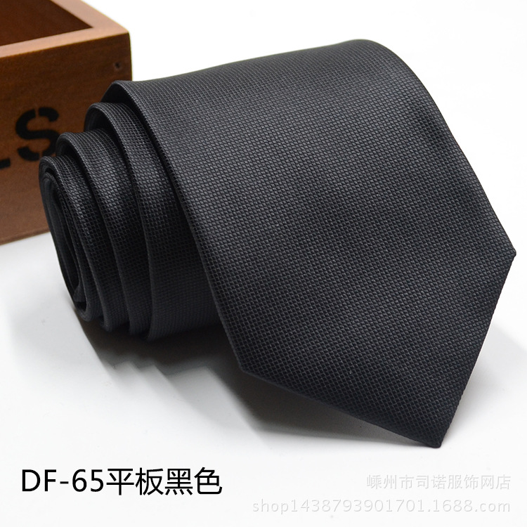Picture of Tie business formal men's tie polyester yarn Arrow 8cm business tie