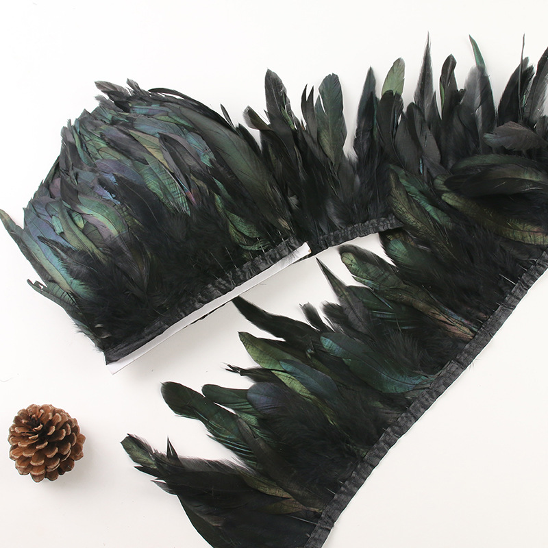 Picture of Factory wholesale diy feather hair green purple swimming cloth feather jewelry crafts decoration accessories clothing accessories