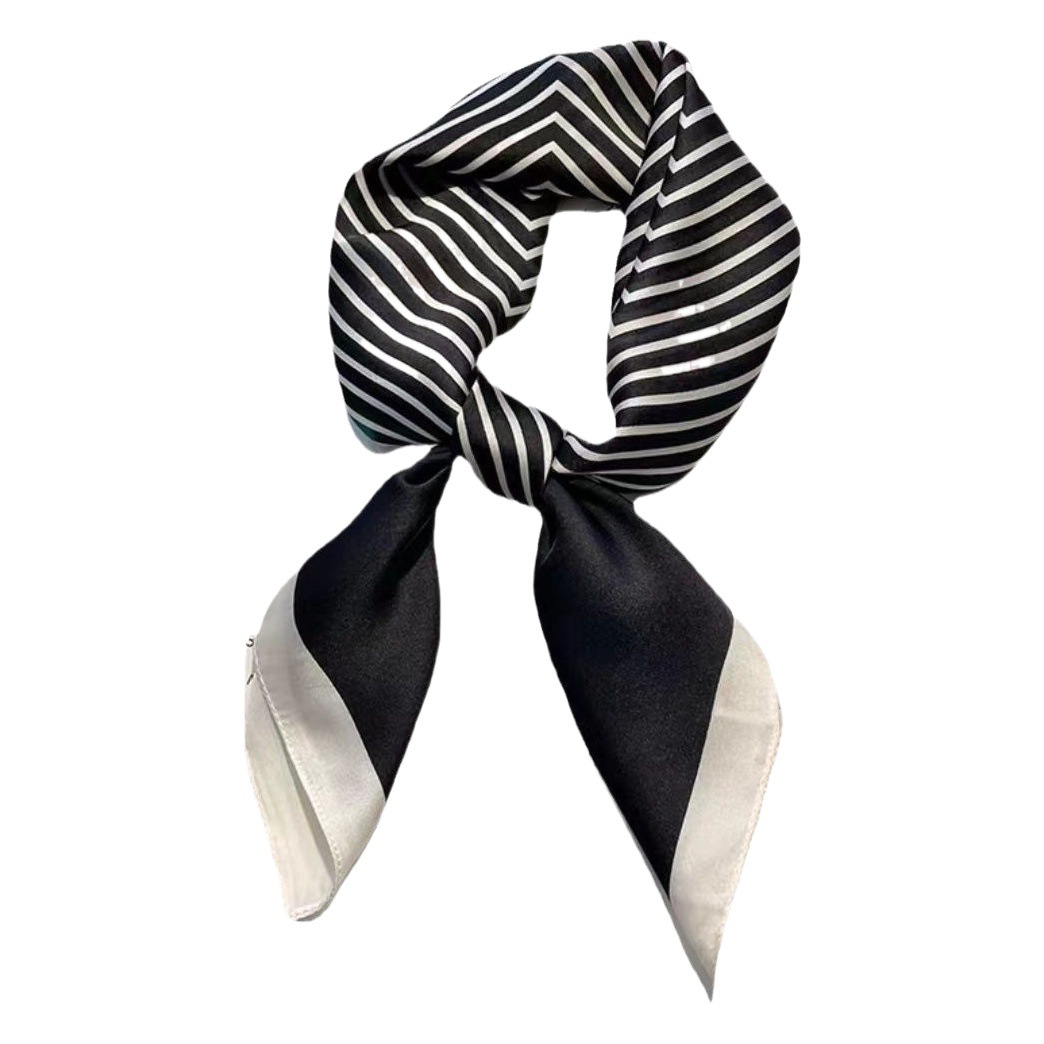 70 small square scarf fashionable simple artificial silk professional scarf women's decorative shawl new high-grade silk scarf wholesale