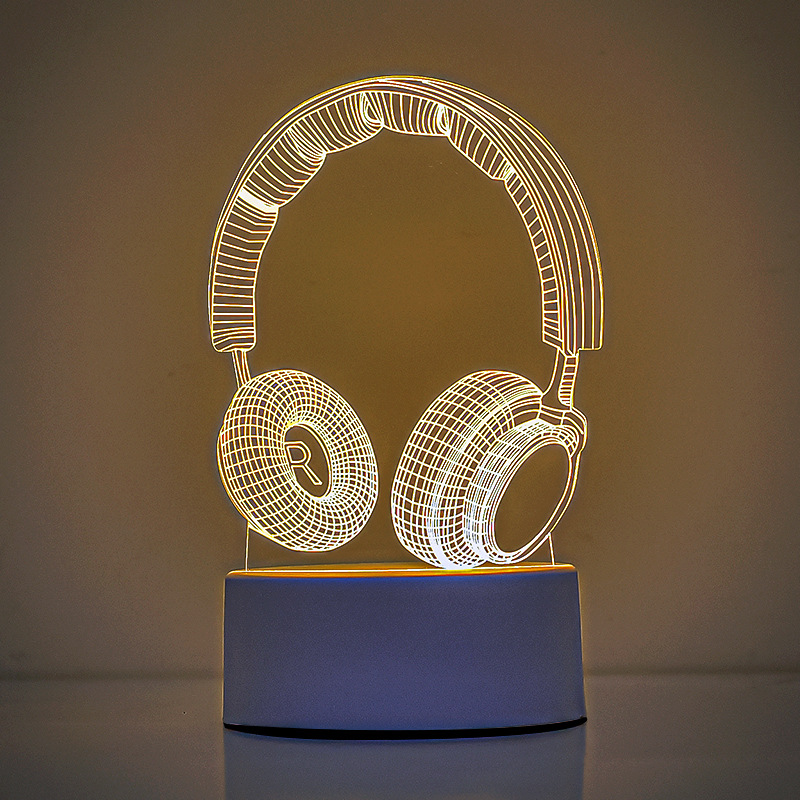 Picture of Creative atmosphere lamp fantasy luminous cartoon LED night light children's gift 3D table lamp bedside lamp logo