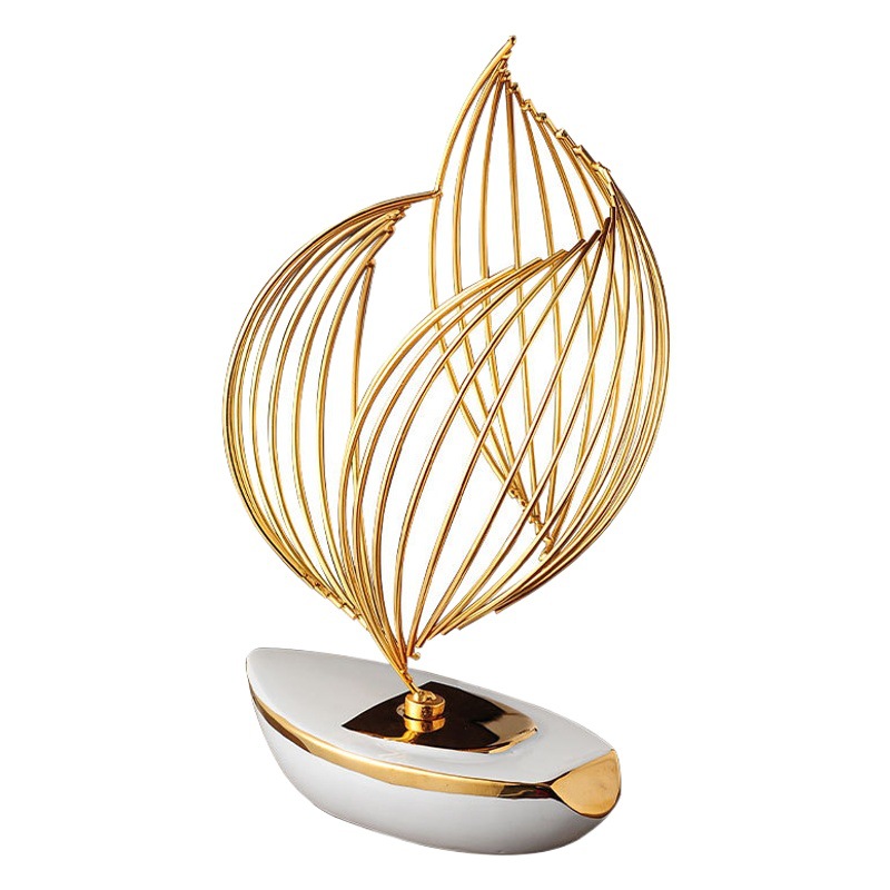 Fengshengshui boat home decoration hallway decoration living room TV cabinet crafts housewarming high-end gift wholesale