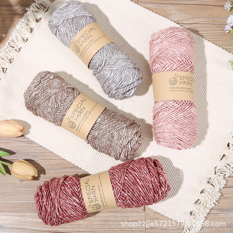 Picture of Cotton Yarn Spray Yarn Skin-Friendly Scarf DIY Material Yarn Ball Handmade Knitting Scarf Yarn Blanket Doll Yarn