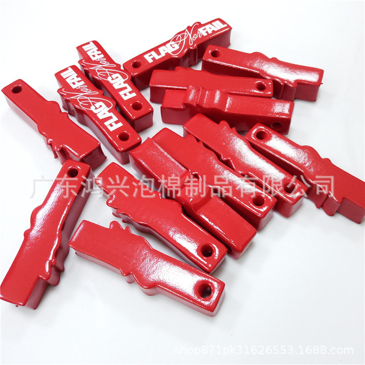 2025 Lightweight High-Density Eva Punched Dipped Floating Block Foam Keychain Waterproof Corrosion-Resistant Flexible Buffer-Proof