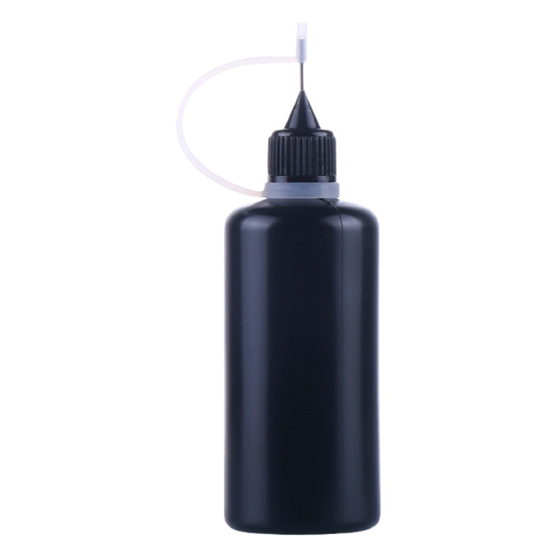 Spot Wholesale Pe10Ml Black Light-Proof Needle Tube Bottle 30ml Pigment Squeeze Bottle 50ml Nail Art Dispensing Plastic Bottle