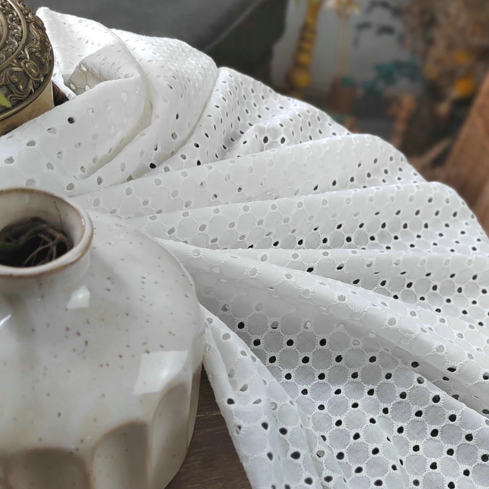 Picture of EG-1908100 9088 cotton embroidered cotton embroidered lace carved embroidery perforated embroidery