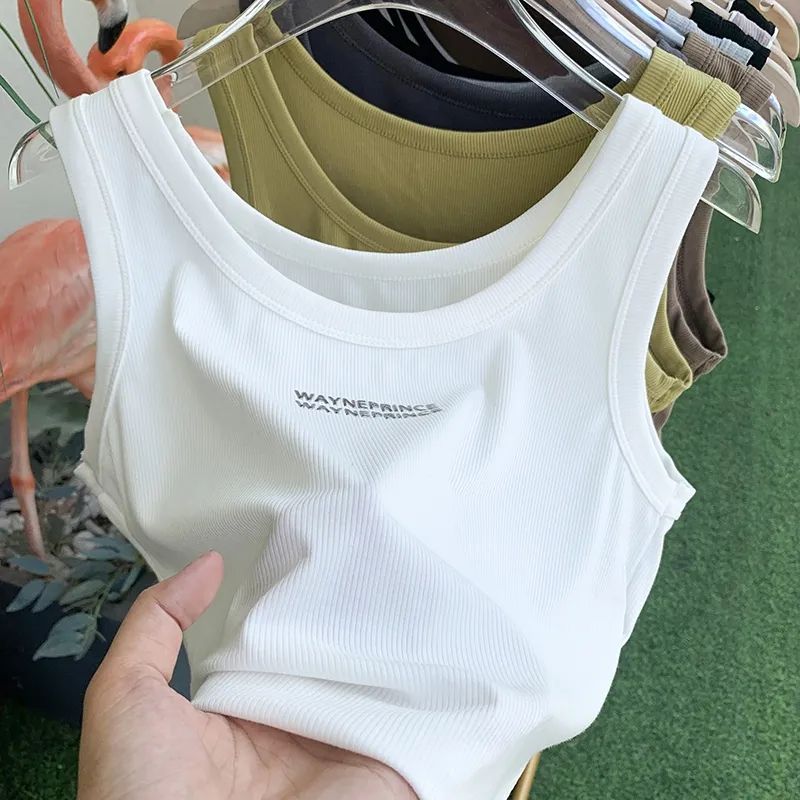 Camisole Women's Summer Thin 2024 New Style Inner and Outer Wear High-end Styish Ins Trendy U-neck Threaded Base Shirt