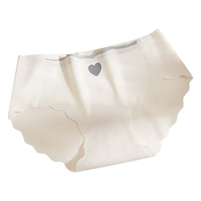 Women's Underwear Traceless Ice Silk Quick-drying Mid-waist Sweet and Comfortable Breathable Briefs Girly Style Underwear Women's Underwear